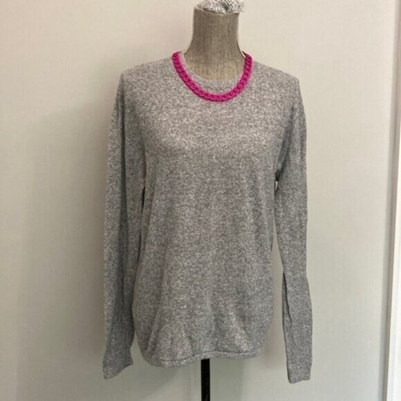 ZARA Grey Sweater Medium Sleeved - Picture 2 of 9